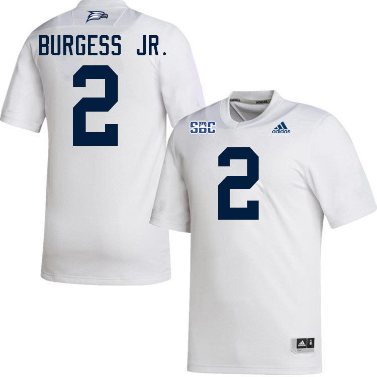 #2 Derwin Burgess Jr. Georgia Southern Eagles Jerseys|Apparels Football Stitched-White